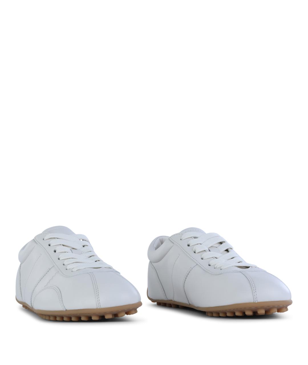 TOD'S Белые кожаные кроссовки, фото 2