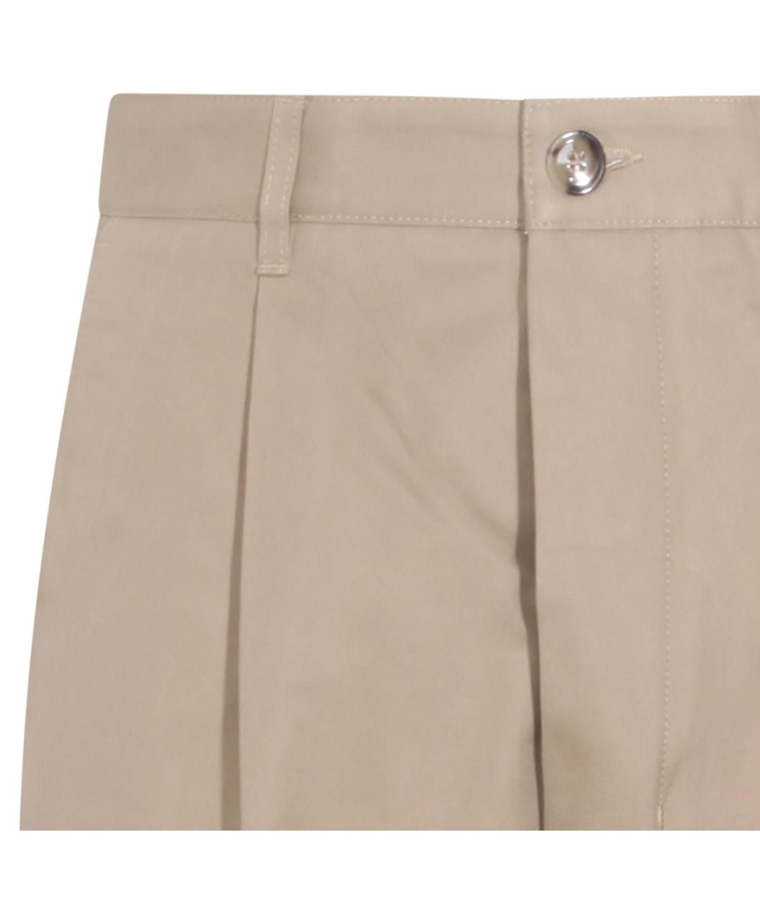 Ami Paris Бежевые хлопковые повседневные брюки, фото 3