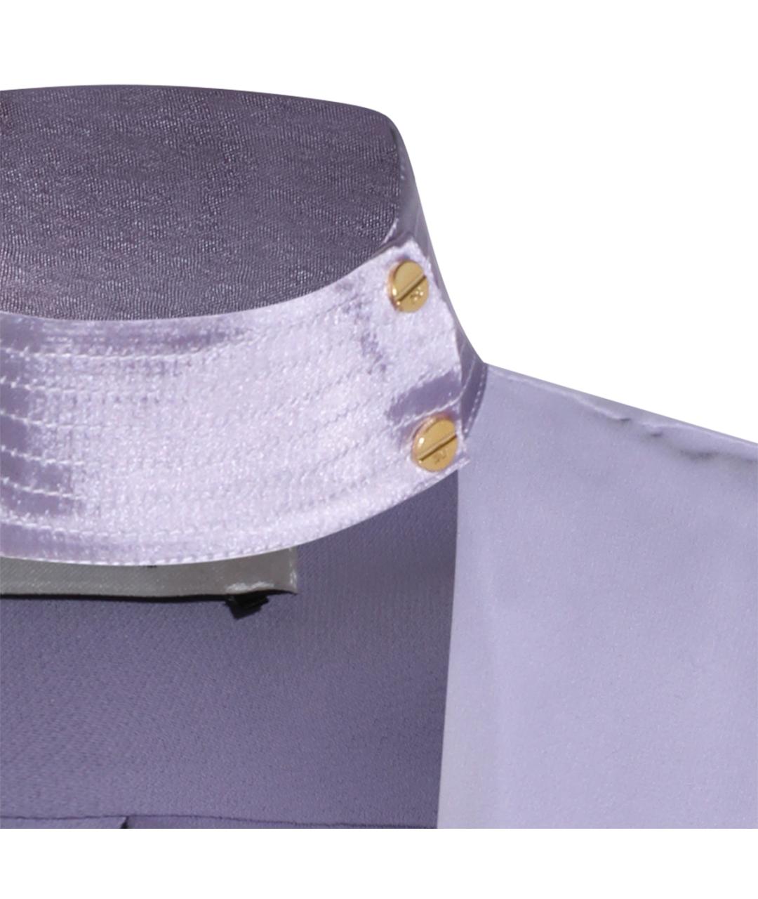 ELISABETTA FRANCHI Фиолетовая вискозная рубашка, фото 3