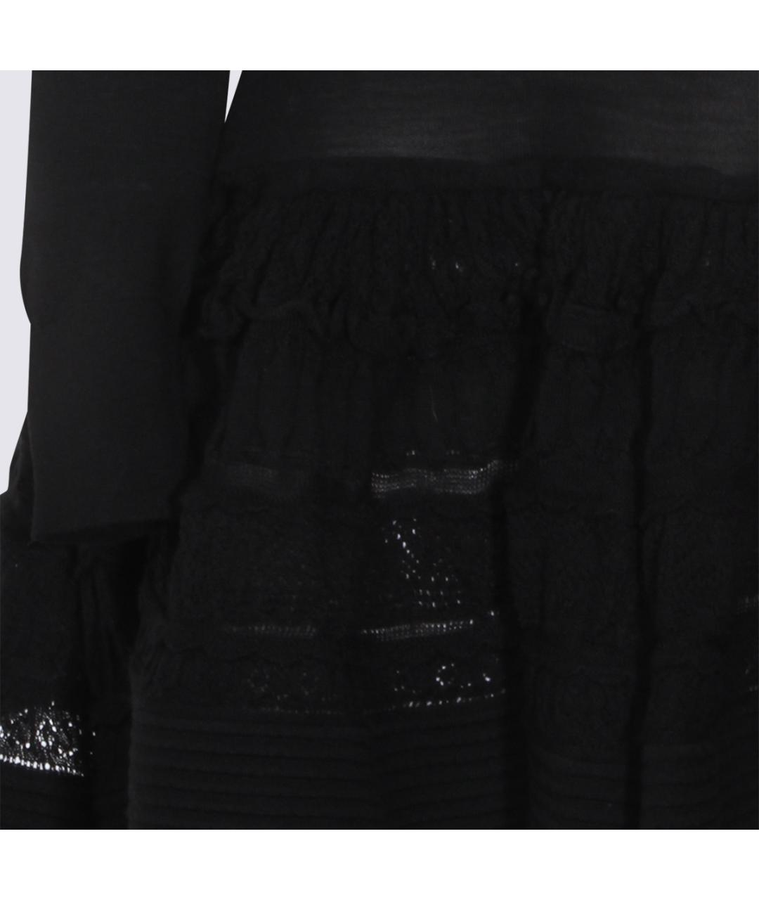 ALAIA Черное шерстяное коктейльное платье, фото 4