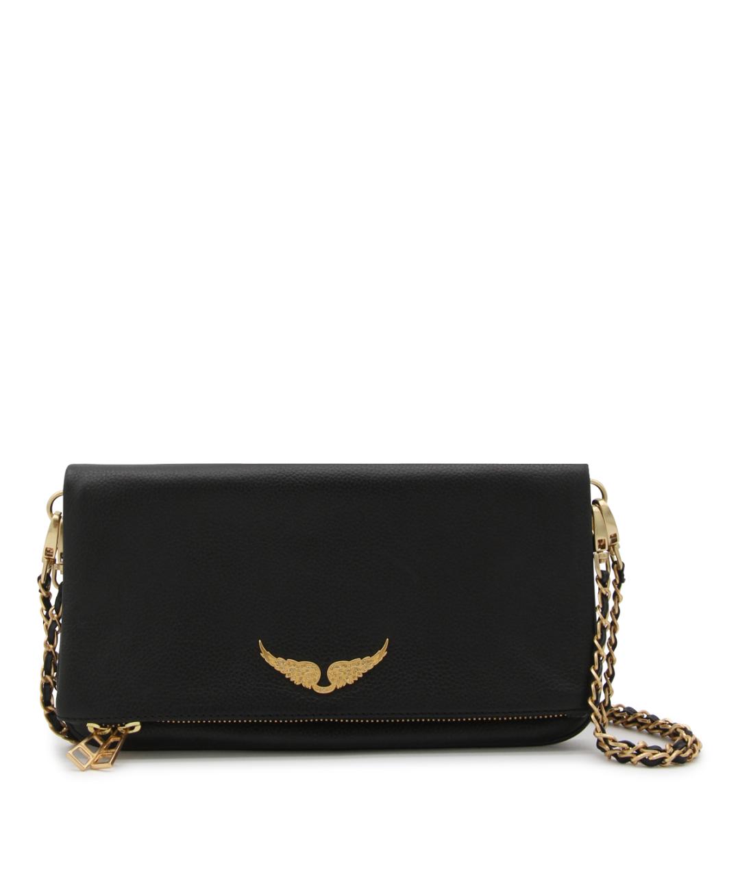 ZADIG & VOLTAIRE Черная кожаная сумка через плечо, фото 1