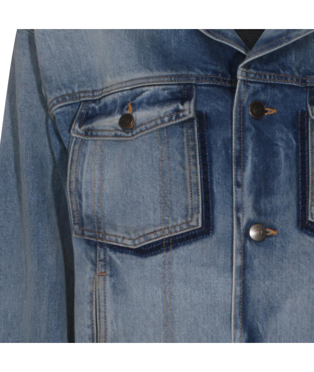 MAISON MARGIELA Голубая хлопковая куртка, фото 3