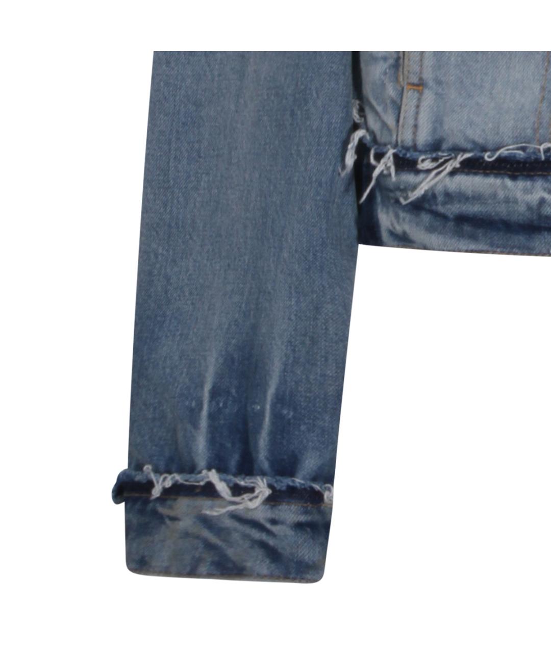 MAISON MARGIELA Голубая хлопковая куртка, фото 4