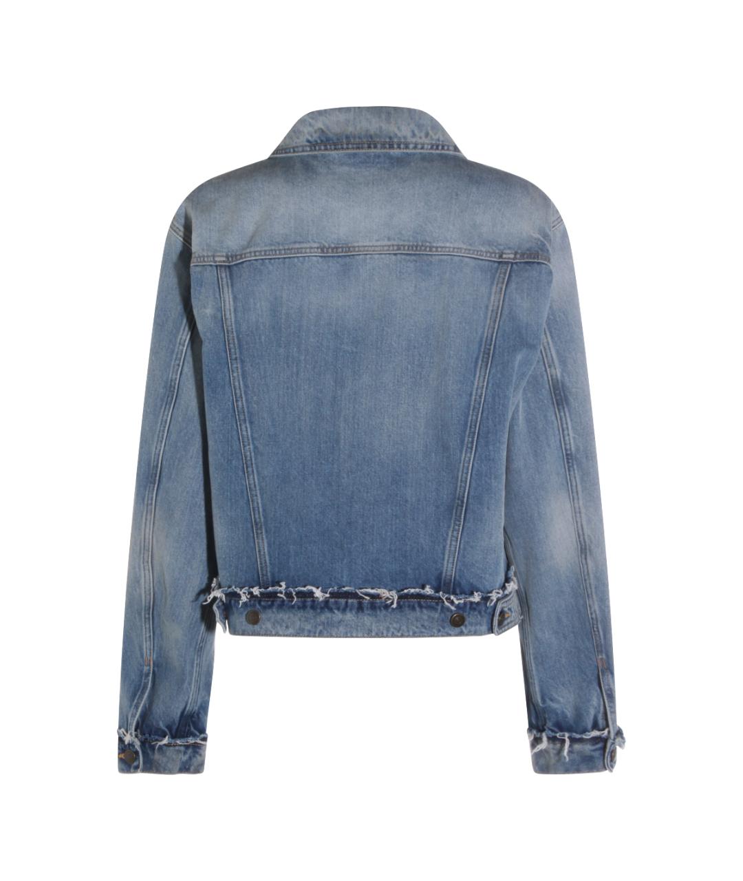 MAISON MARGIELA Голубая хлопковая куртка, фото 2