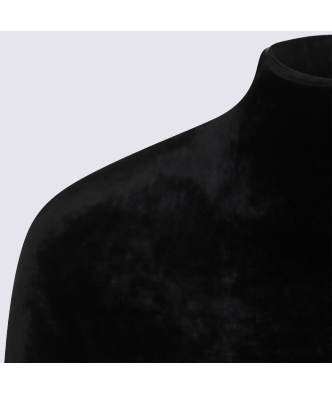 ALAIA Черное вискозное вечернее платье, фото 5