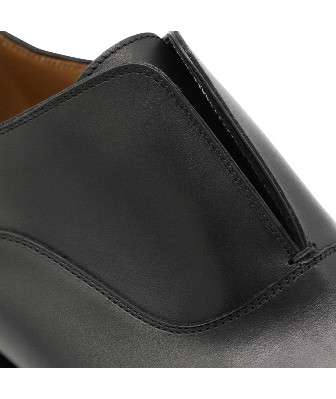 CHRISTIAN LOUBOUTIN Черные кожаные туфли, фото 4