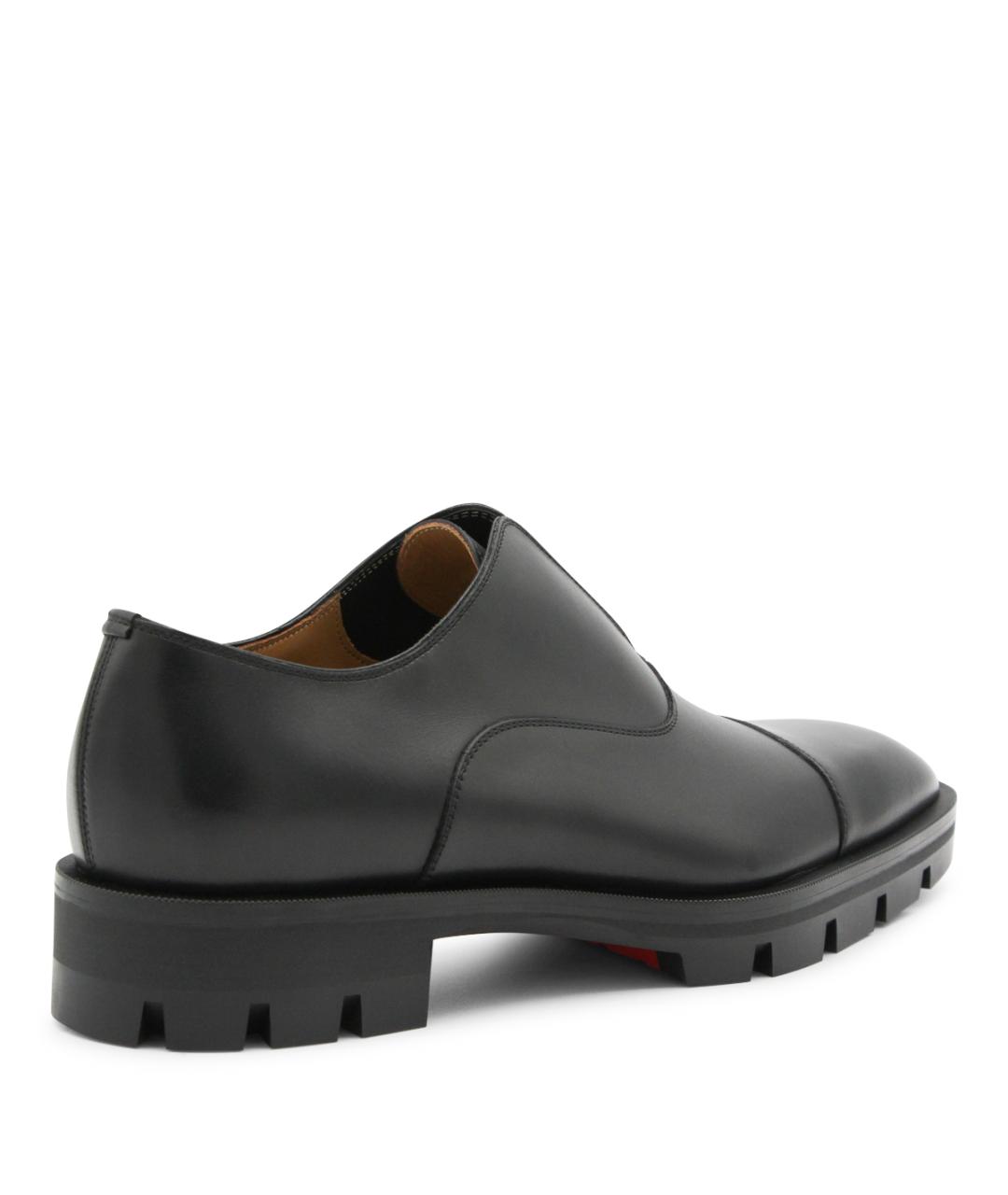 CHRISTIAN LOUBOUTIN Черные кожаные туфли, фото 3