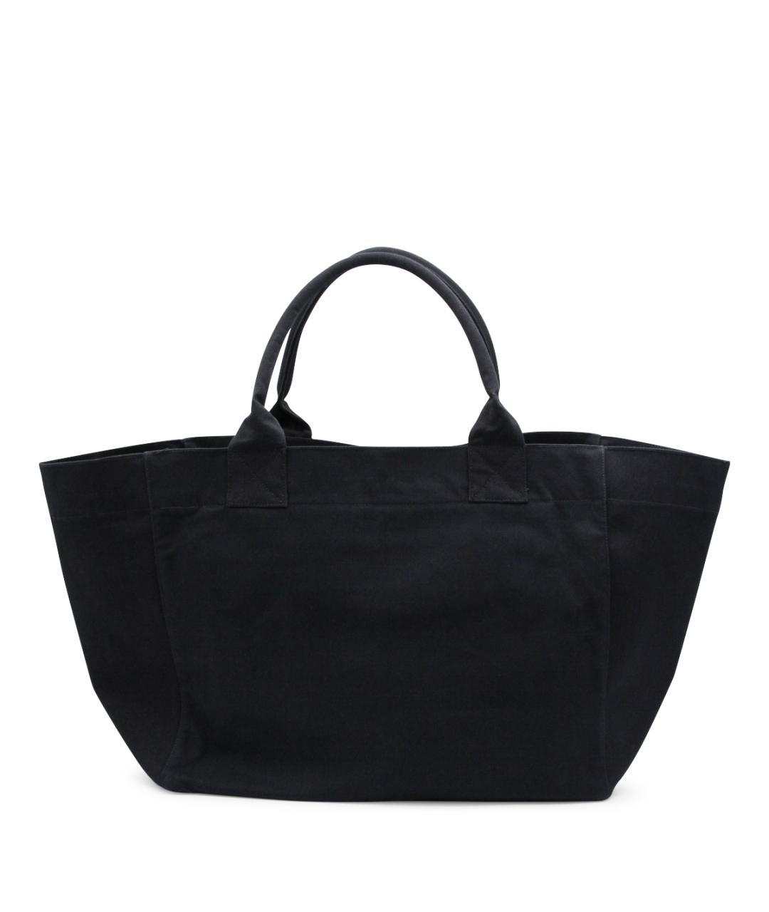 GANNI Черная хлопковая сумка тоут, фото 3