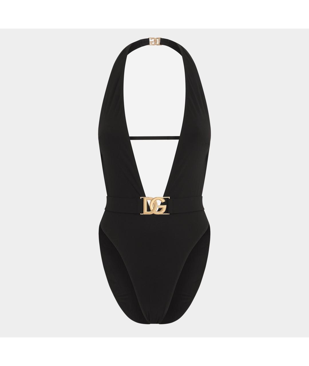 DOLCE&GABBANA Черный синтетический купальник, фото 3