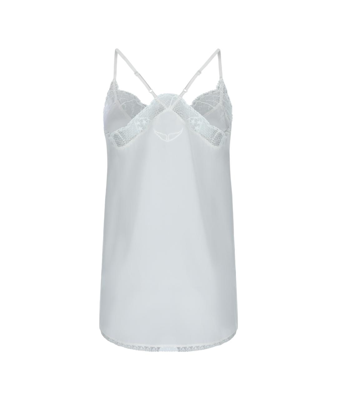 ZADIG & VOLTAIRE Белая шелковая майка, фото 2