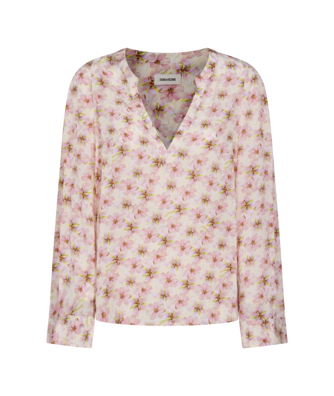 ZADIG & VOLTAIRE Розовая вискозная блузы, фото 1