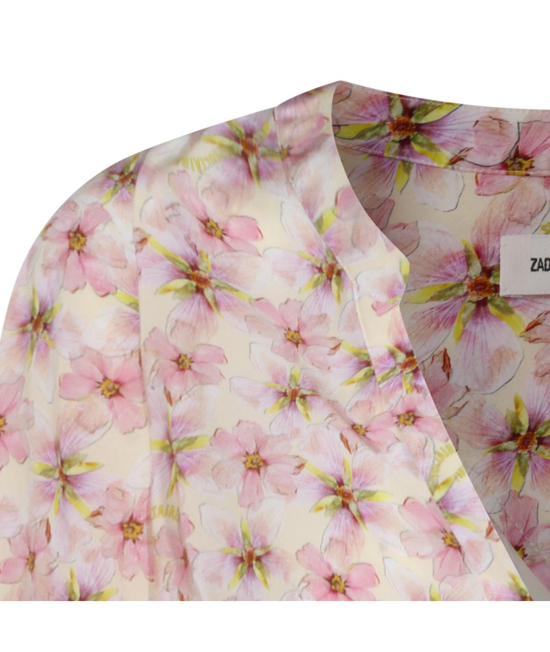 ZADIG & VOLTAIRE Розовая вискозная блузы, фото 4