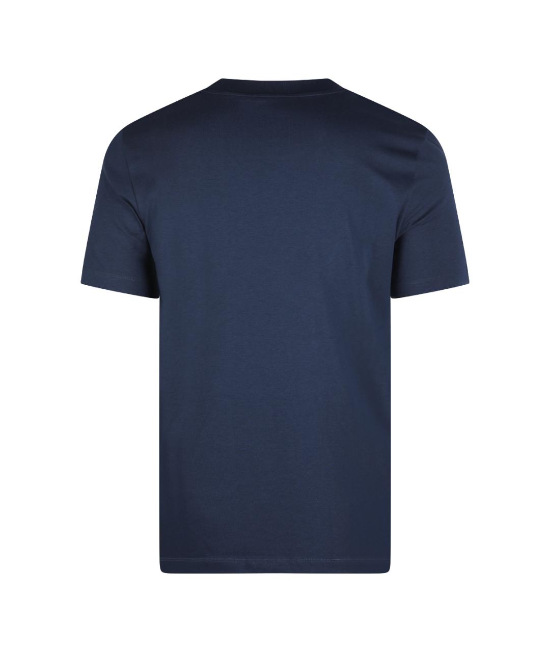 MARNI Темно-синяя хлопковая футболка, фото 2