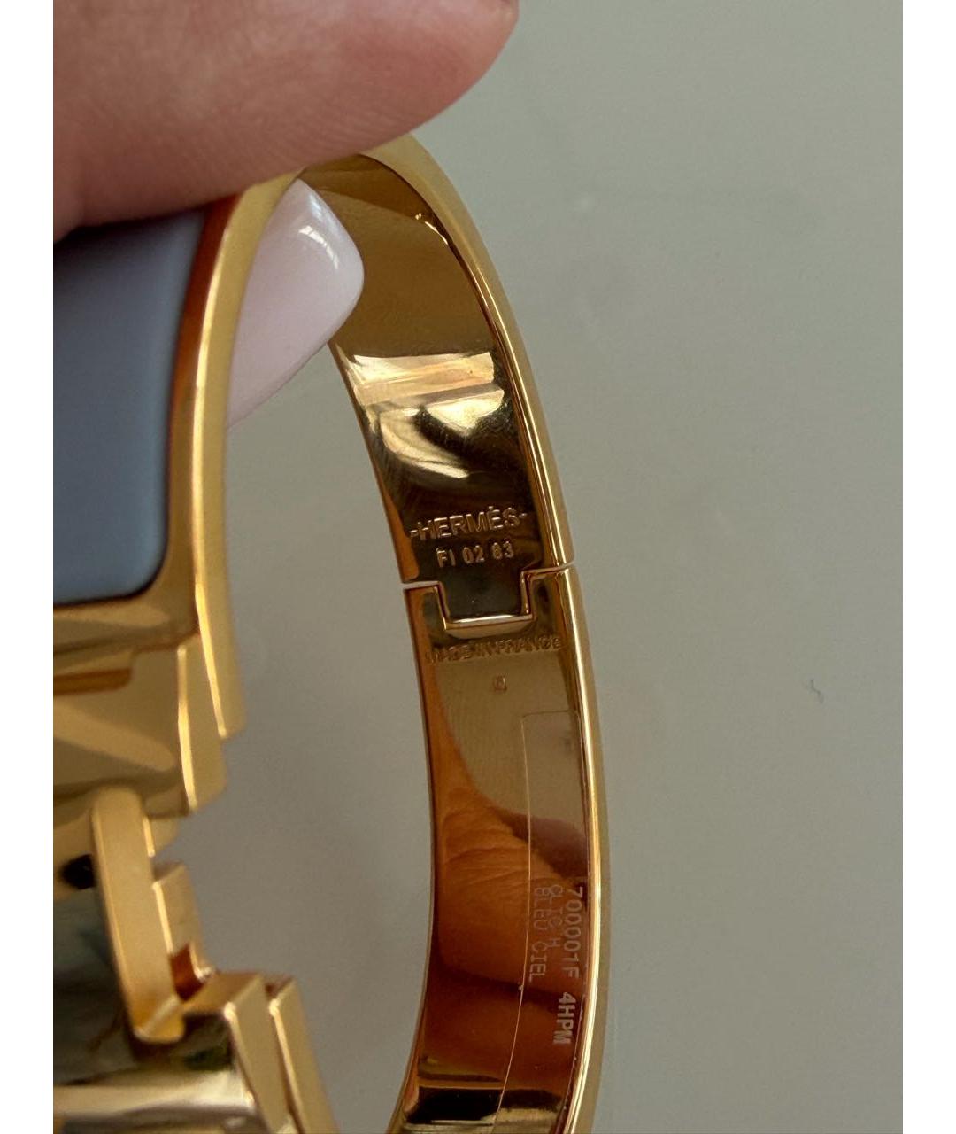 HERMES Фиолетовый металлический браслет, фото 4