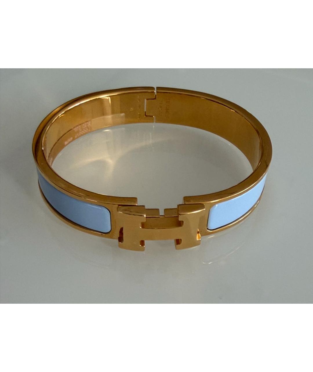 HERMES Фиолетовый металлический браслет, фото 3