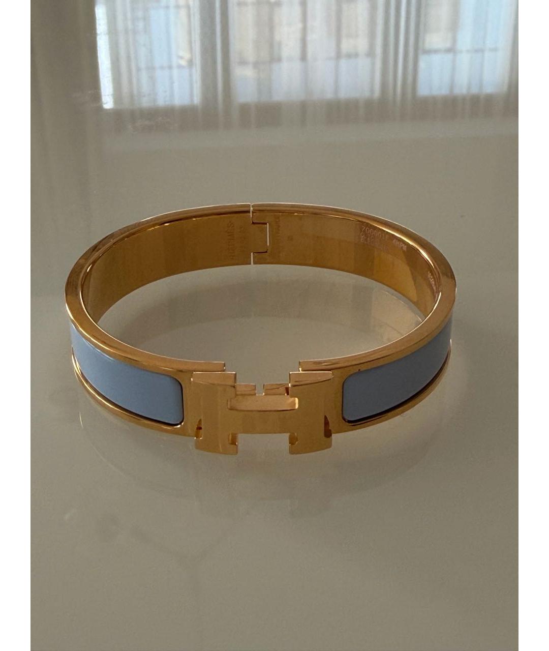 HERMES Фиолетовый металлический браслет, фото 2