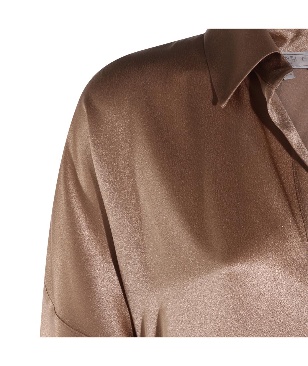 ANTONELLI FIRENZE Бежевое ацетатное повседневное платье, фото 3