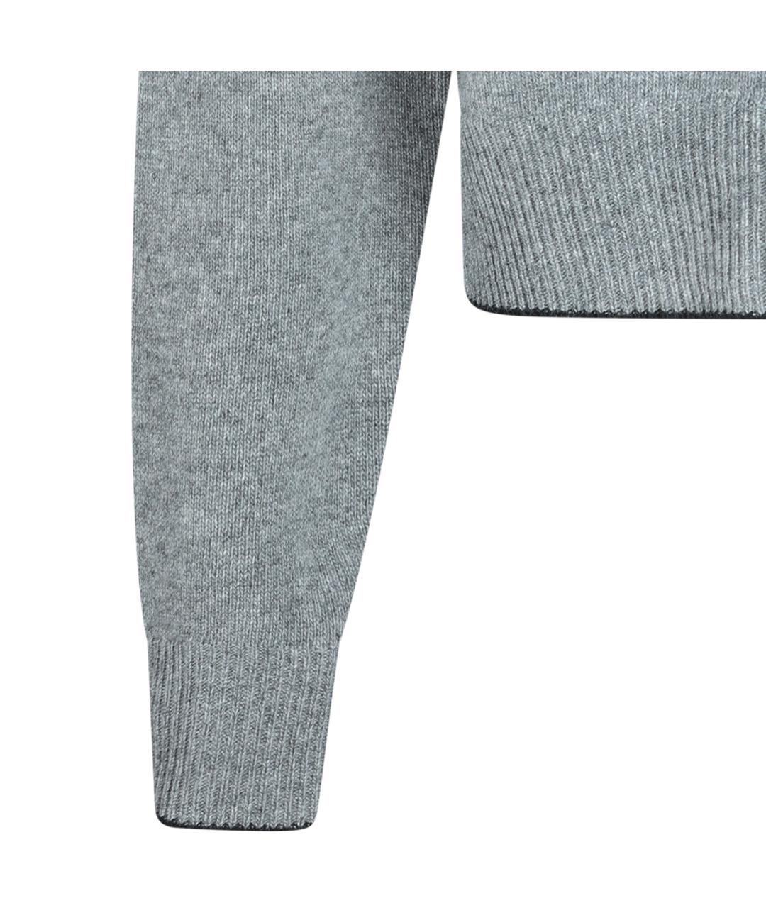 CHLOE Серый шерстяной кардиган, фото 4