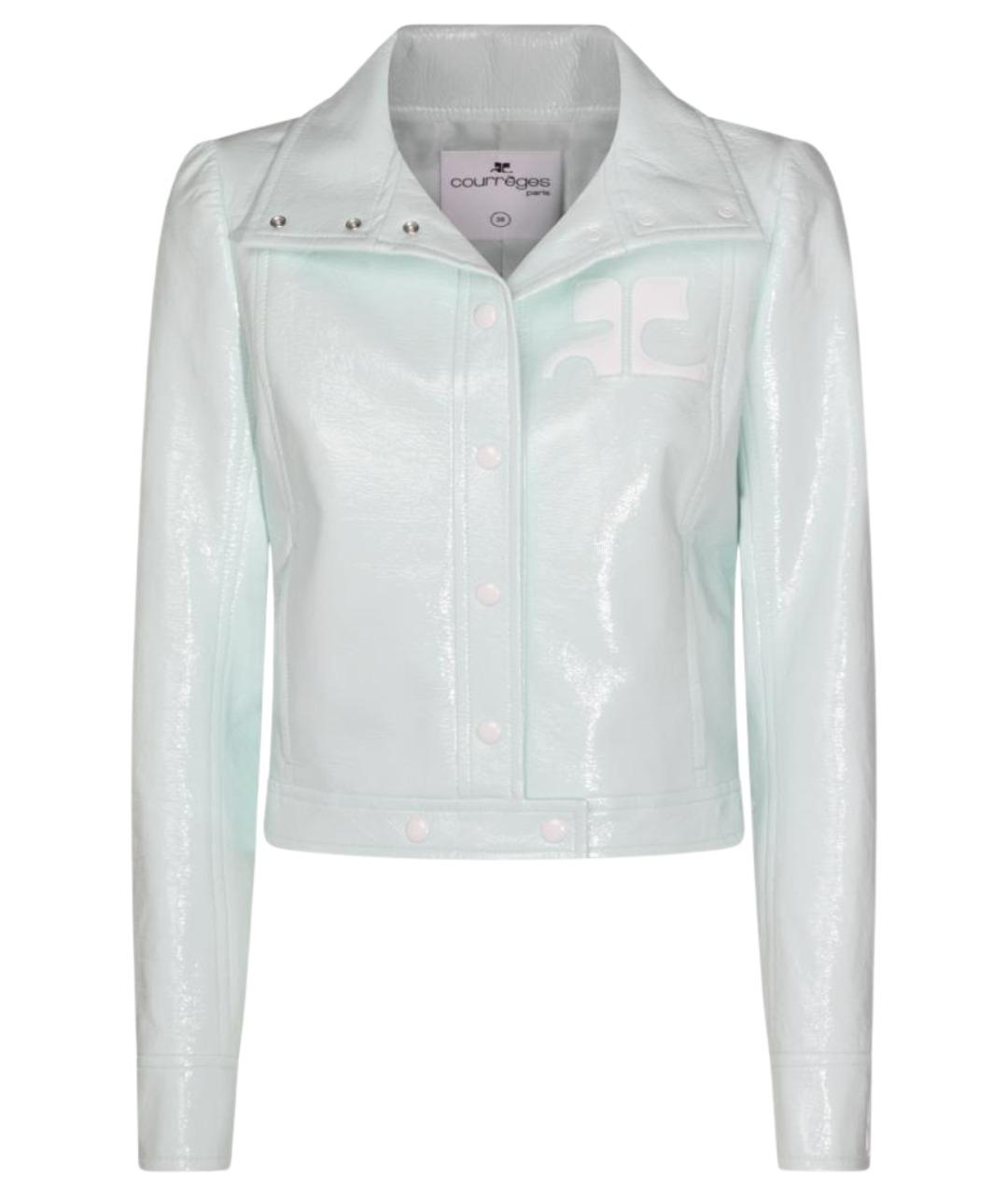 COURREGES Голубая хлопковая куртка, фото 1