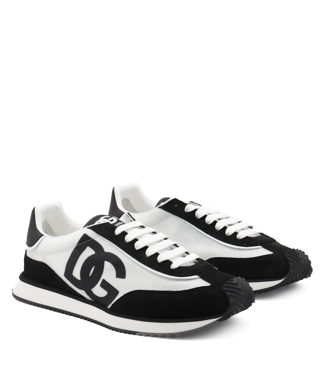 DOLCE&GABBANA Мульти текстильные низкие кроссовки / кеды, фото 2