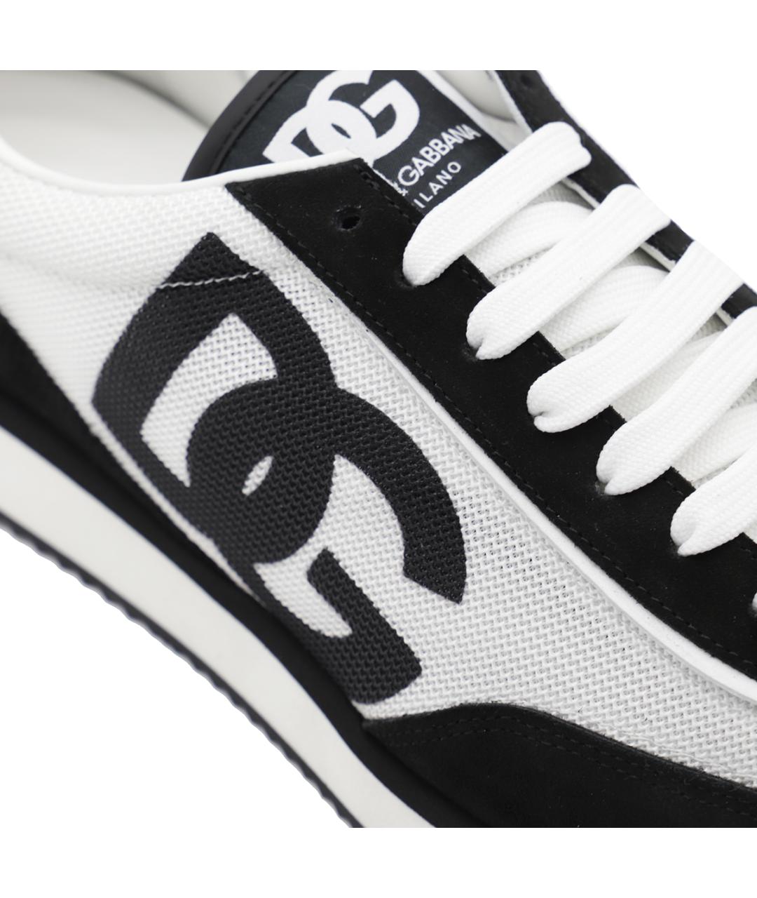 DOLCE&GABBANA Мульти текстильные низкие кроссовки / кеды, фото 4