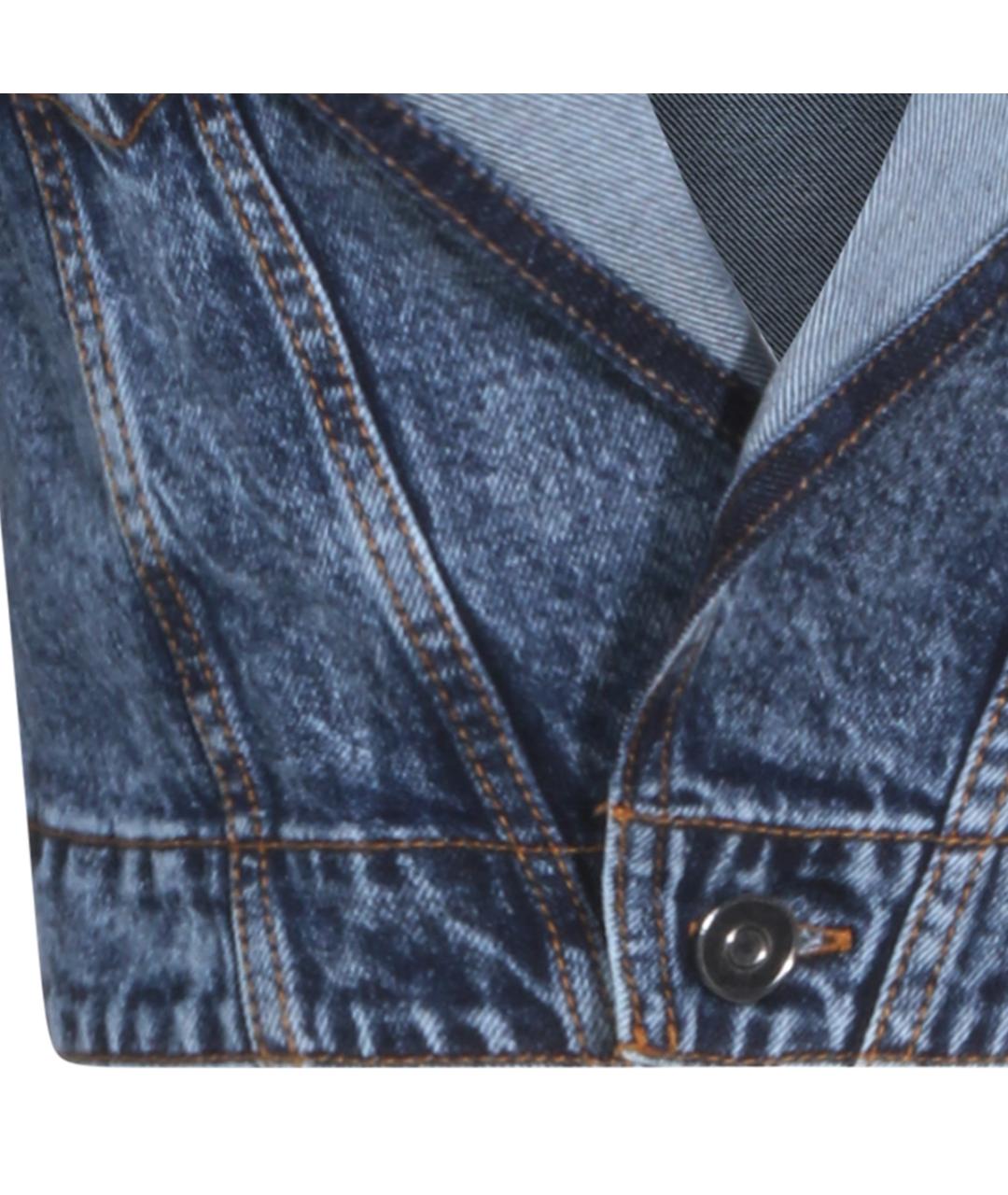 ALAIA Голубая хлопковая куртка, фото 3