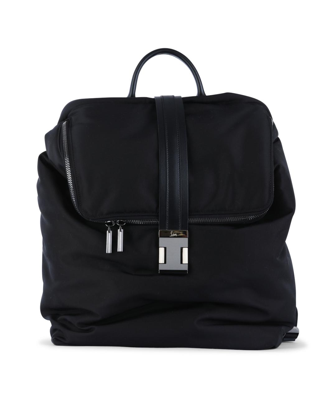 CHRISTIAN LOUBOUTIN Черная тканевая сумка тоут, фото 1