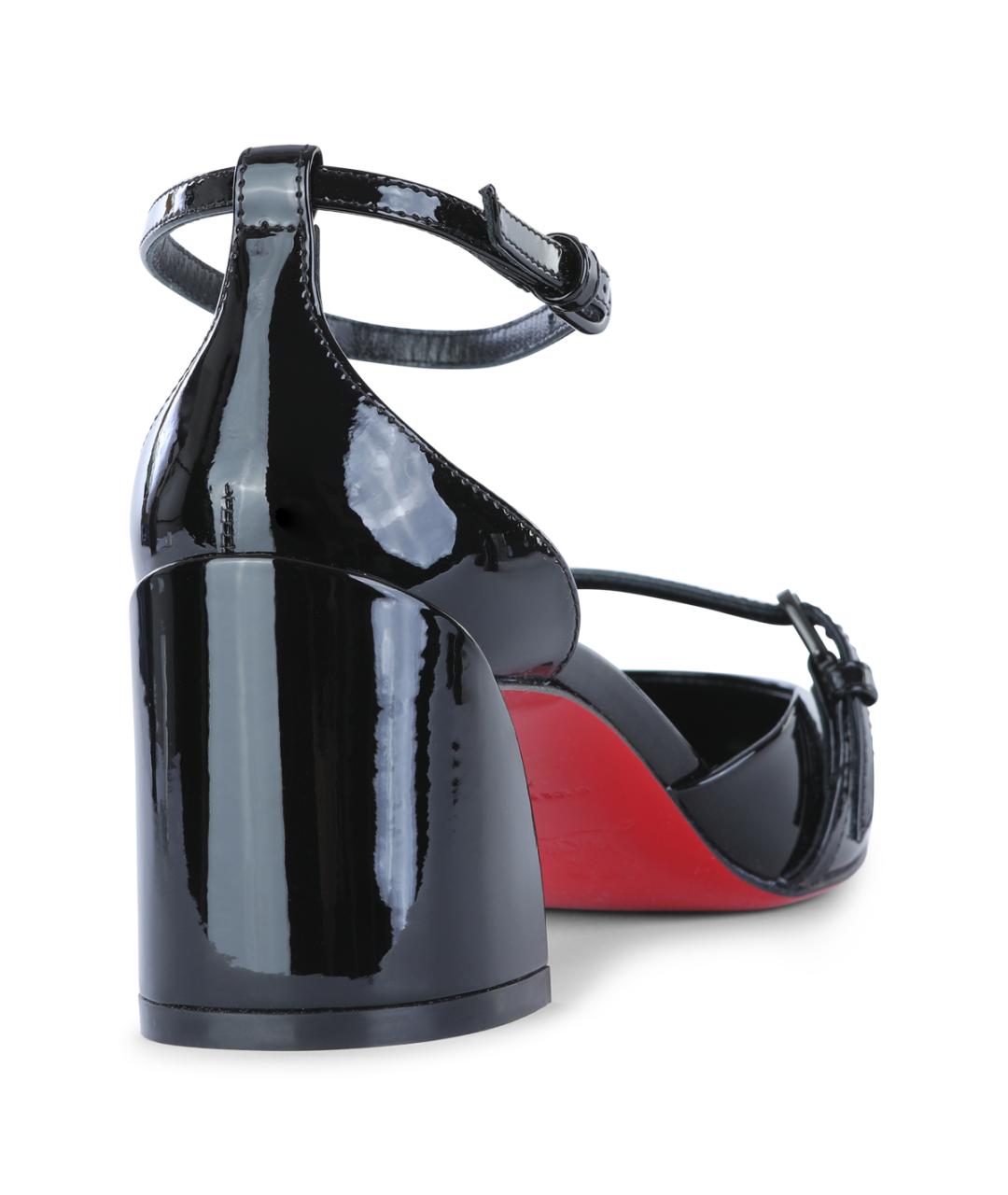 CHRISTIAN LOUBOUTIN Черные туфли из лакированной кожи, фото 3