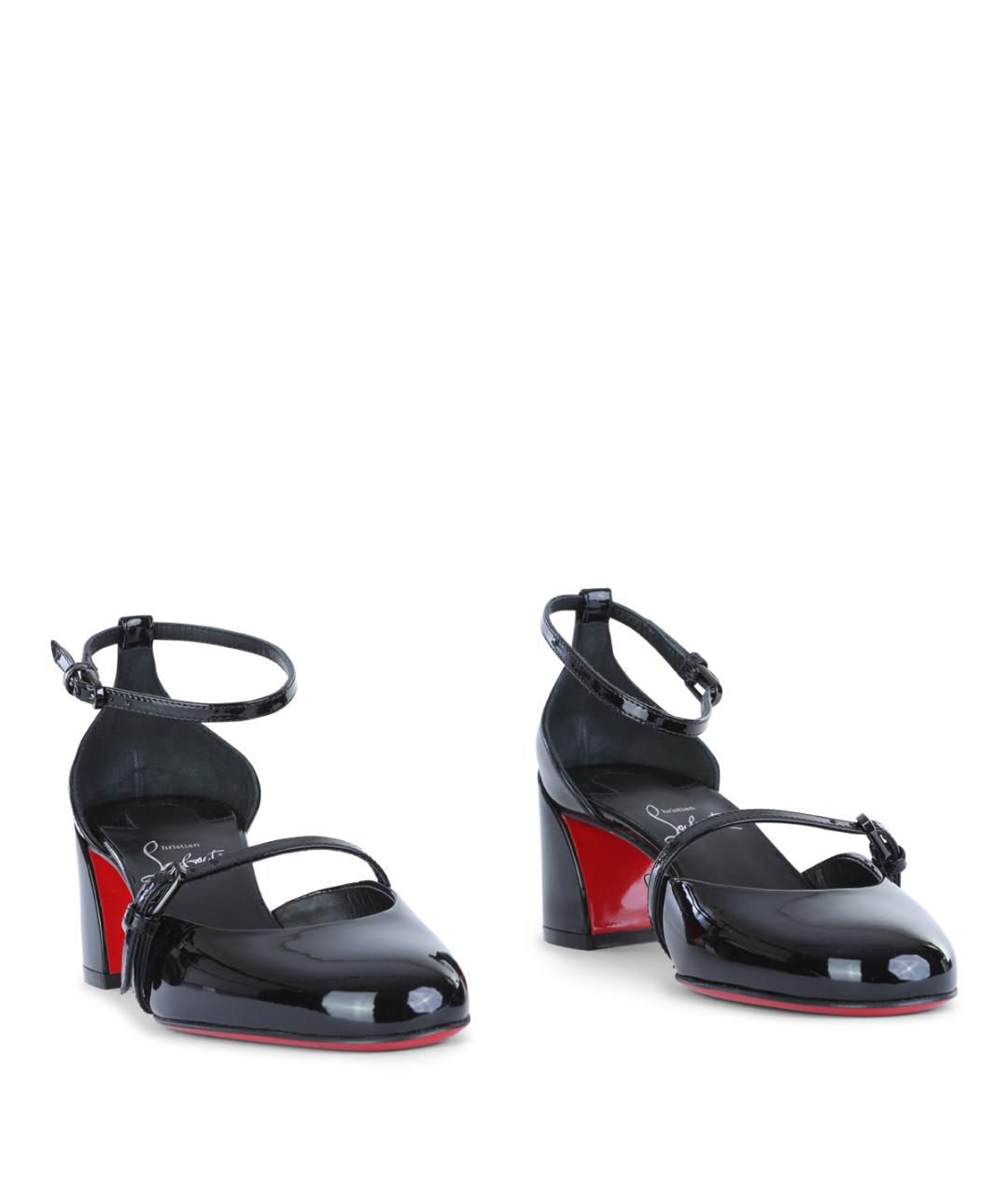 CHRISTIAN LOUBOUTIN Черные туфли из лакированной кожи, фото 2