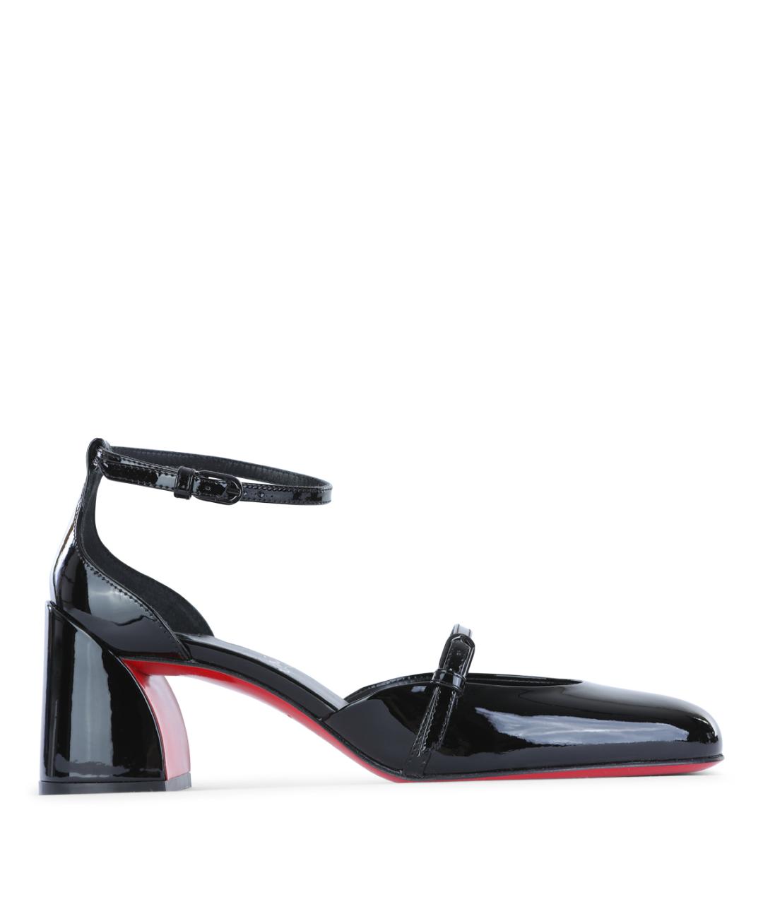 CHRISTIAN LOUBOUTIN Черные туфли из лакированной кожи, фото 1