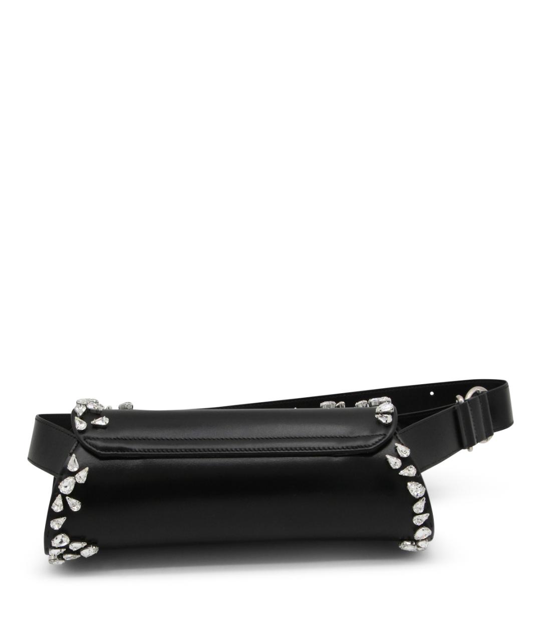 JIL SANDER Черная кожаная сумка через плечо, фото 3