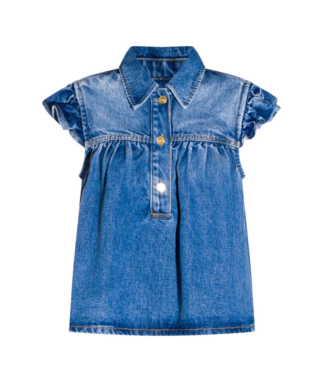 GANNI Синяя рубашка, фото 1