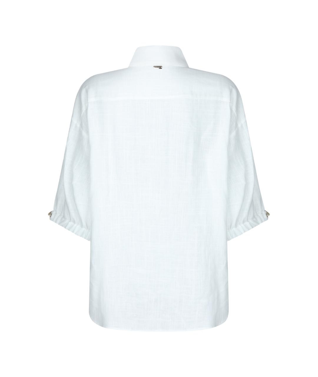 HERNO Белая вискозная рубашка, фото 4