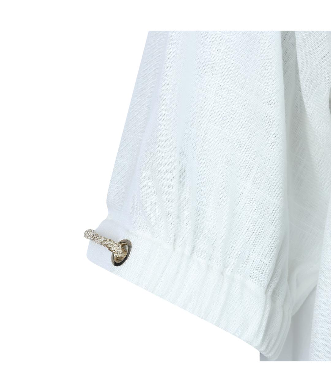 HERNO Белая вискозная рубашка, фото 8