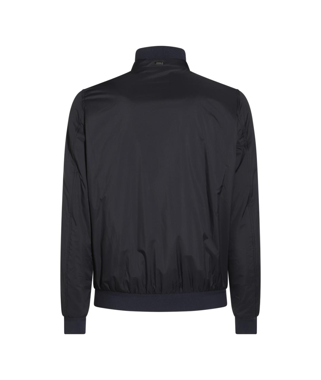 HERNO Темно-синяя полиамидовая куртка, фото 2