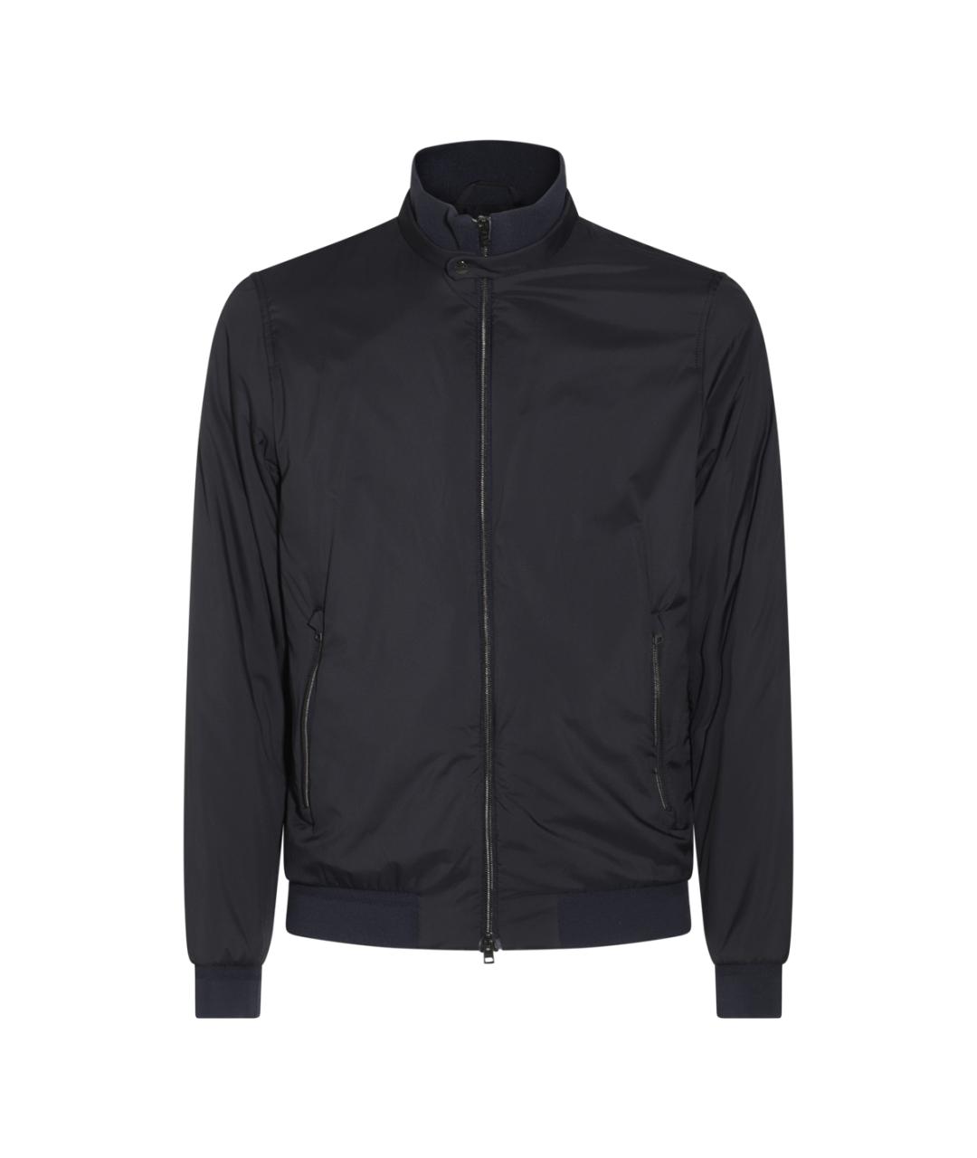 HERNO Темно-синяя полиамидовая куртка, фото 1