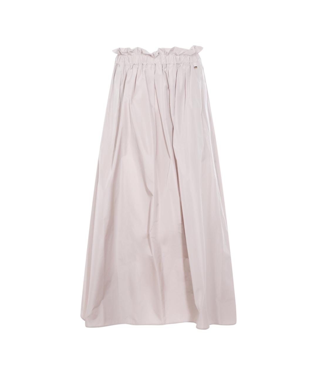 HERNO Белая полиэстеровая юбка макси, фото 2