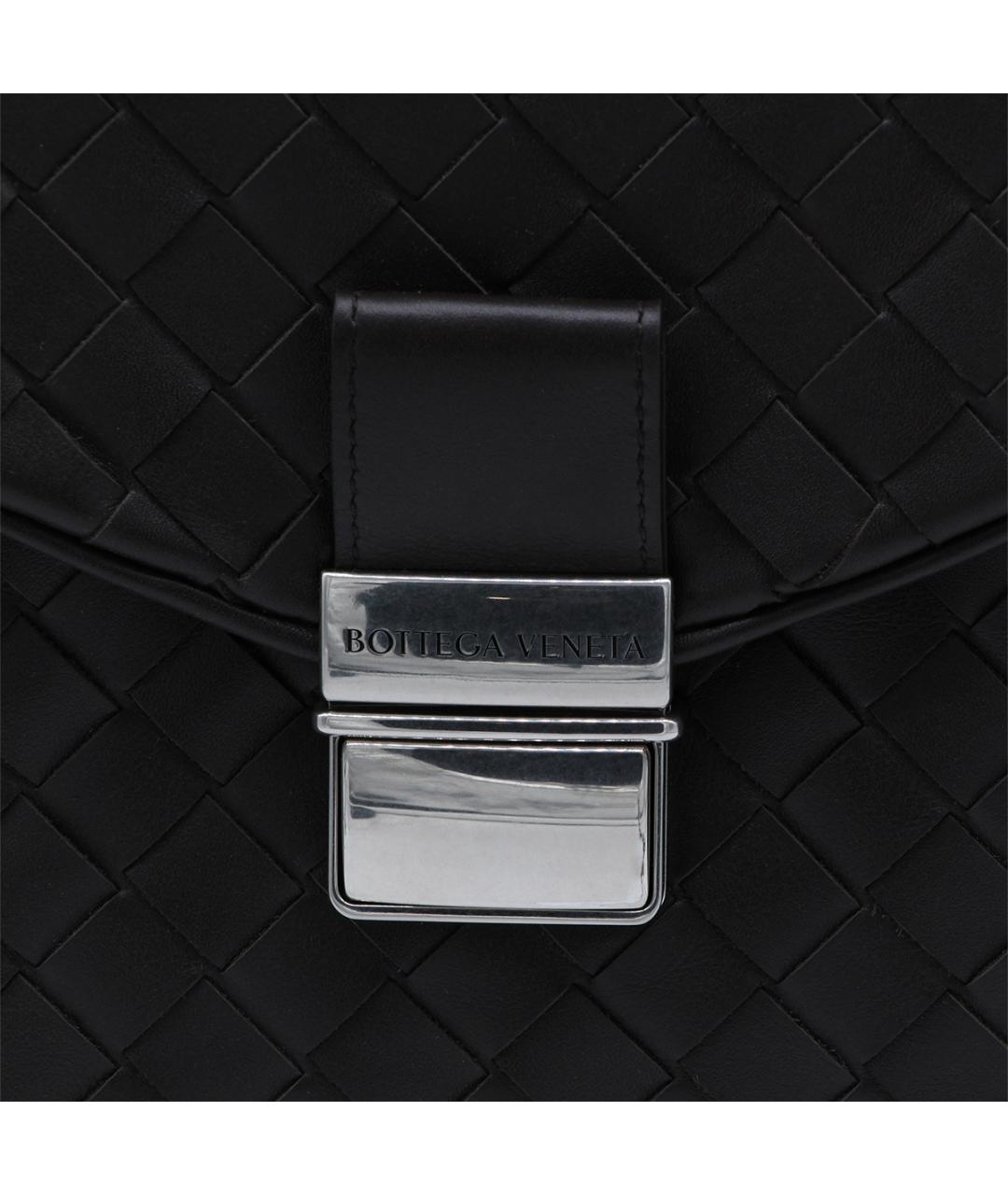 BOTTEGA VENETA Коричневый кожаный портфель, фото 5