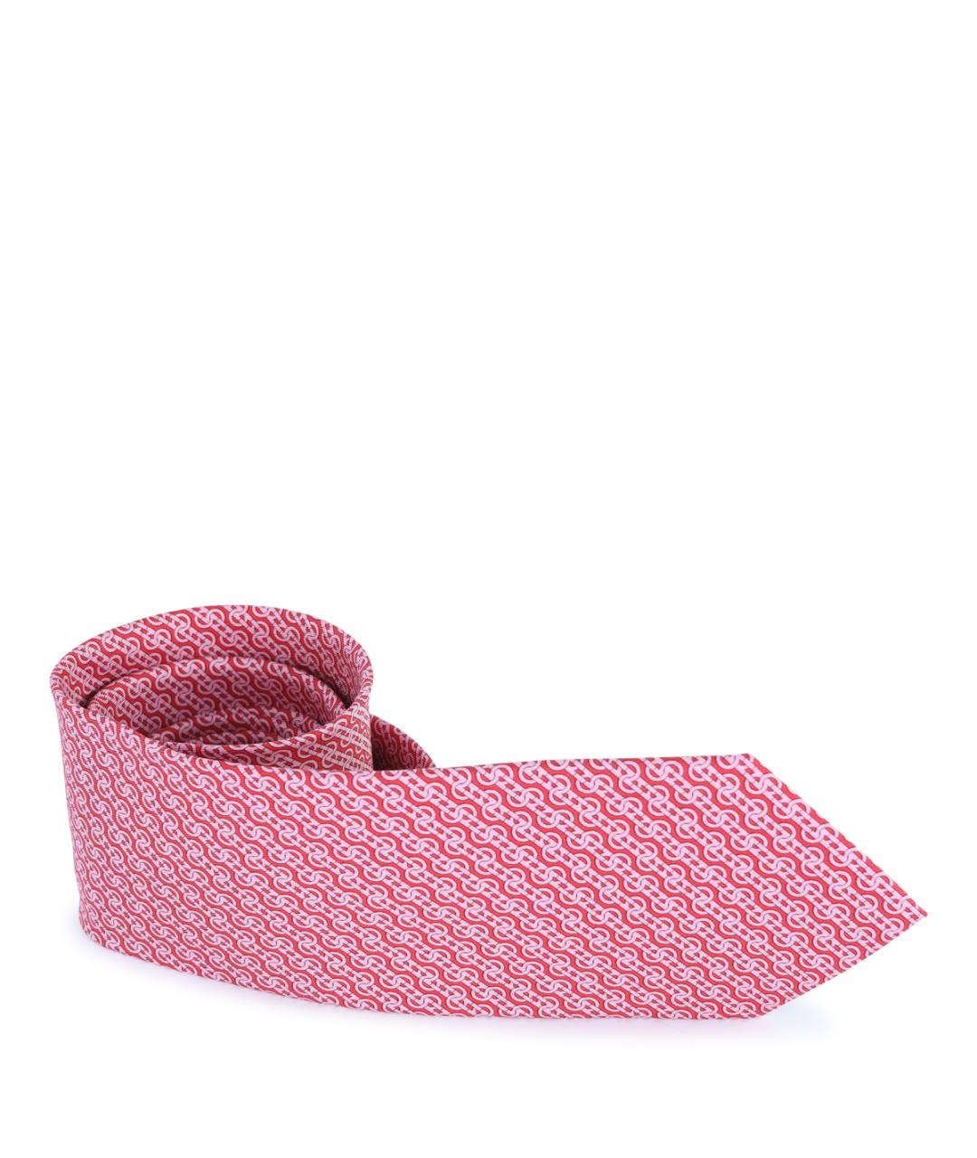 FERRAGAMO Розовый шелковый галстук, фото 2