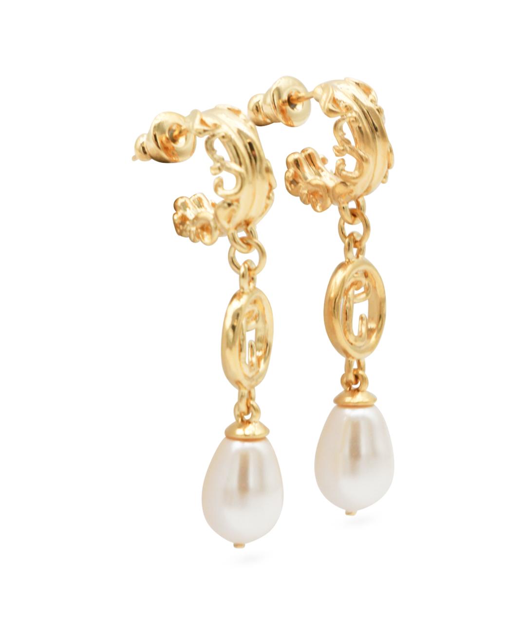 CHLOE Золотые металлические серьги, фото 2