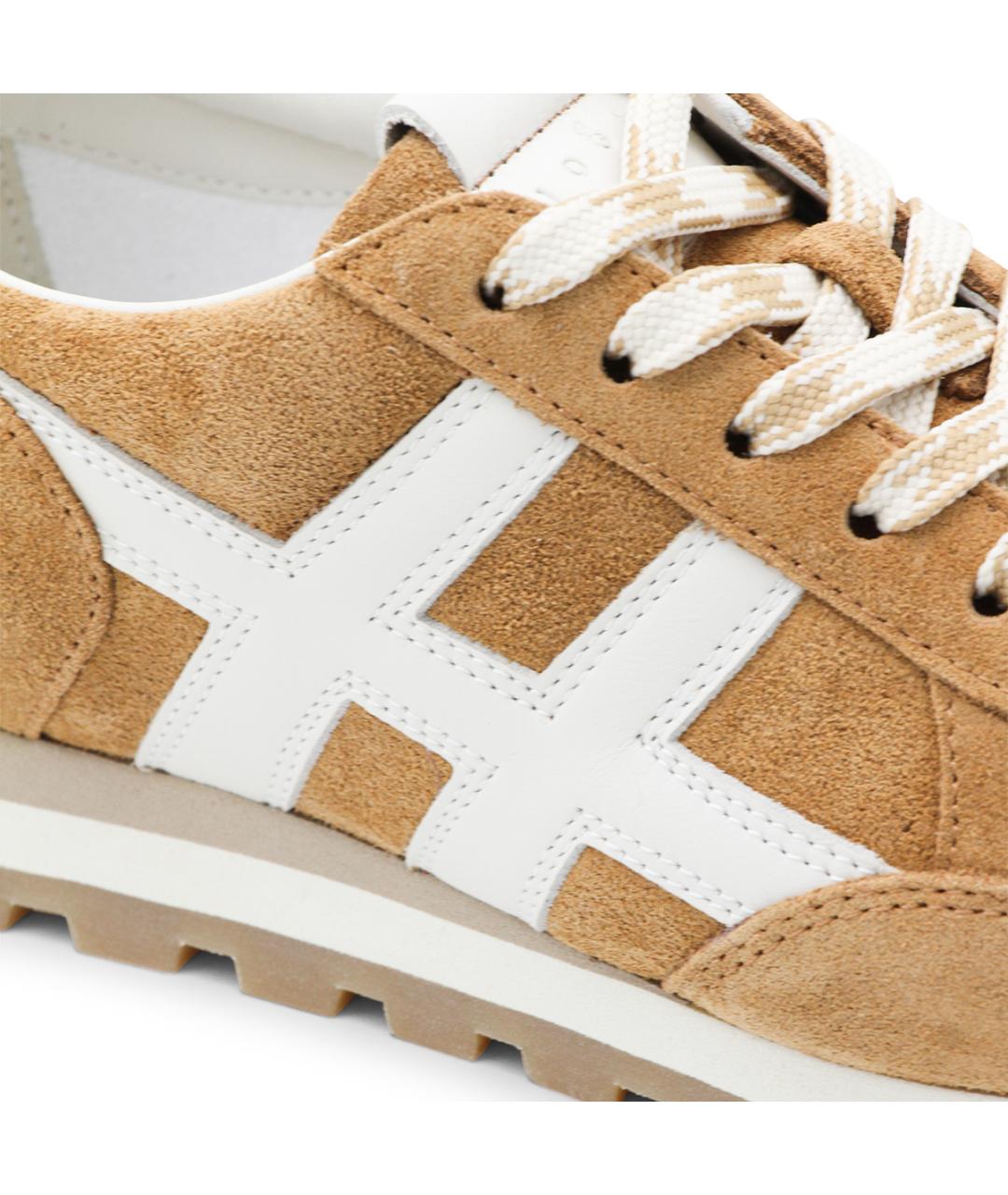 HOGAN Бежевые замшевые кроссовки, фото 4