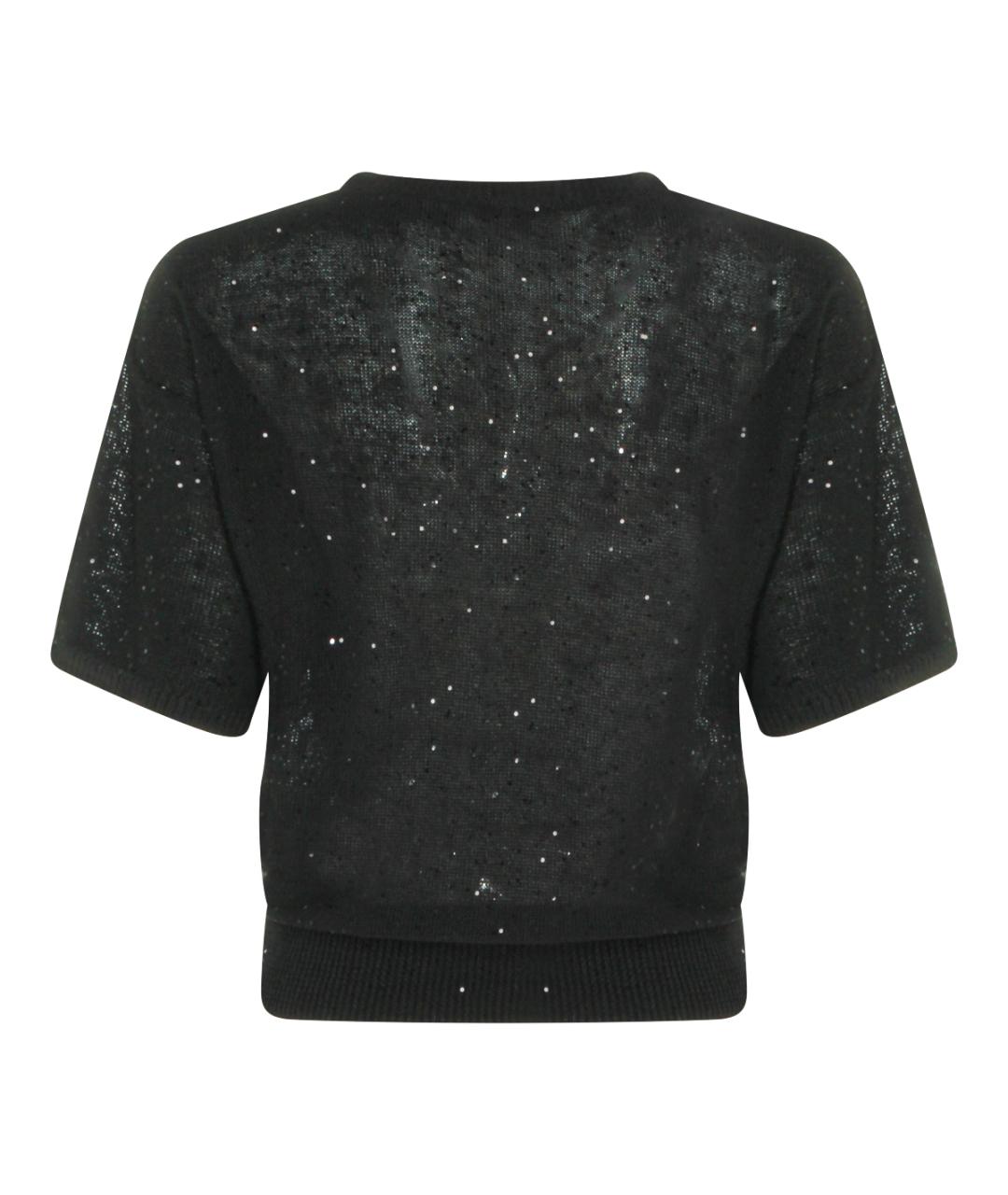 ANTONELLI FIRENZE Черный льняной джемпер / свитер, фото 2