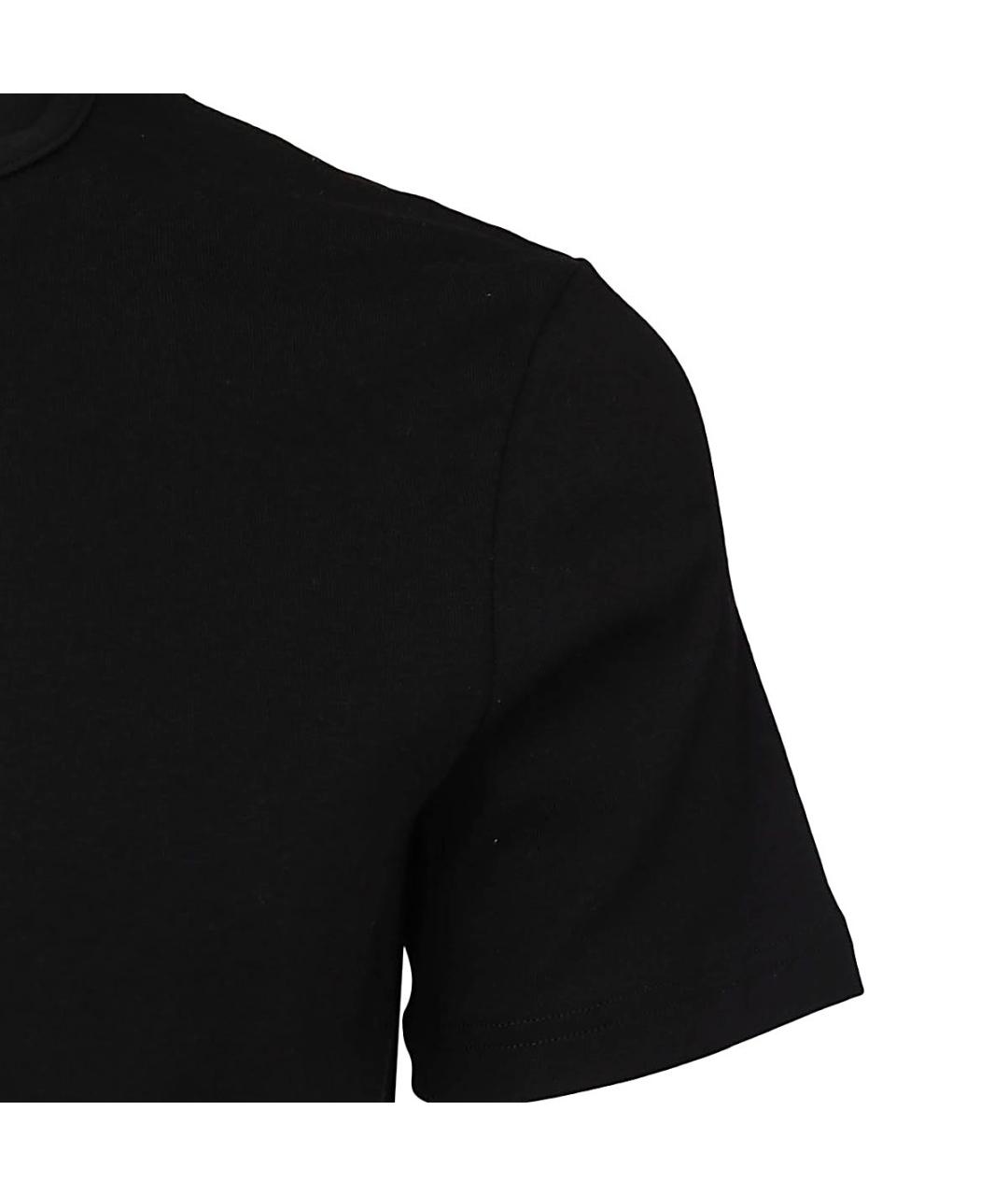 TOM FORD Черная хлопко-эластановая футболка, фото 3