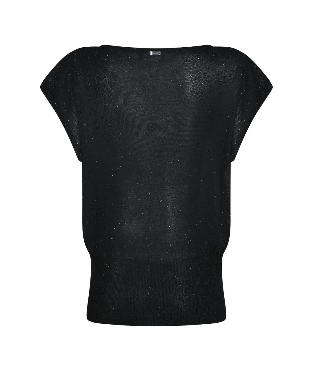 HERNO Черный вискозный джемпер / свитер, фото 2