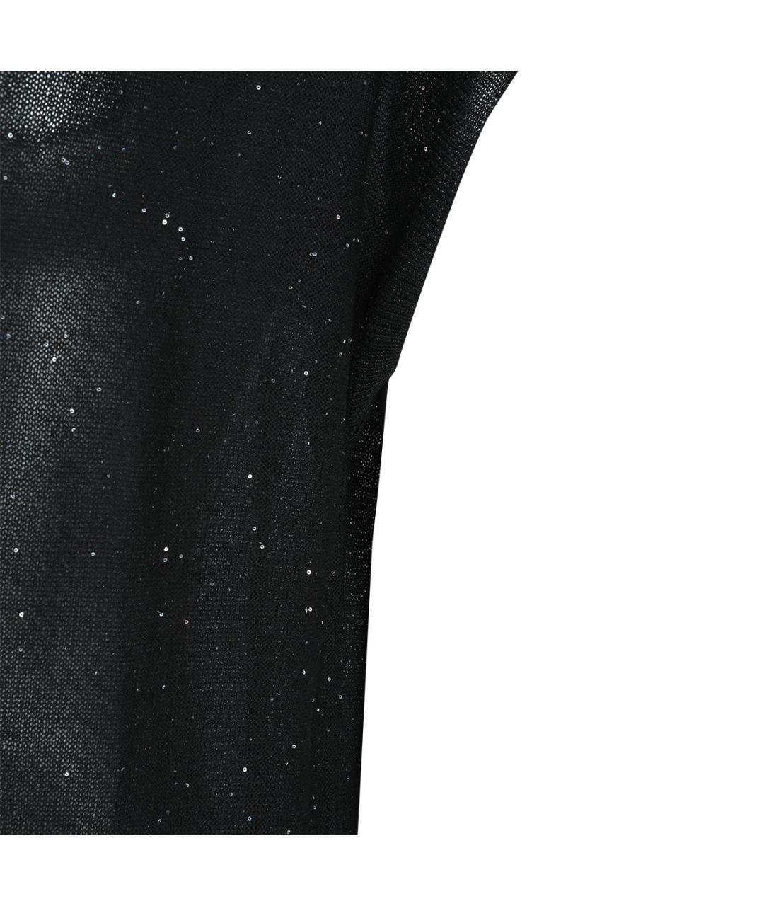 HERNO Черный вискозный джемпер / свитер, фото 4