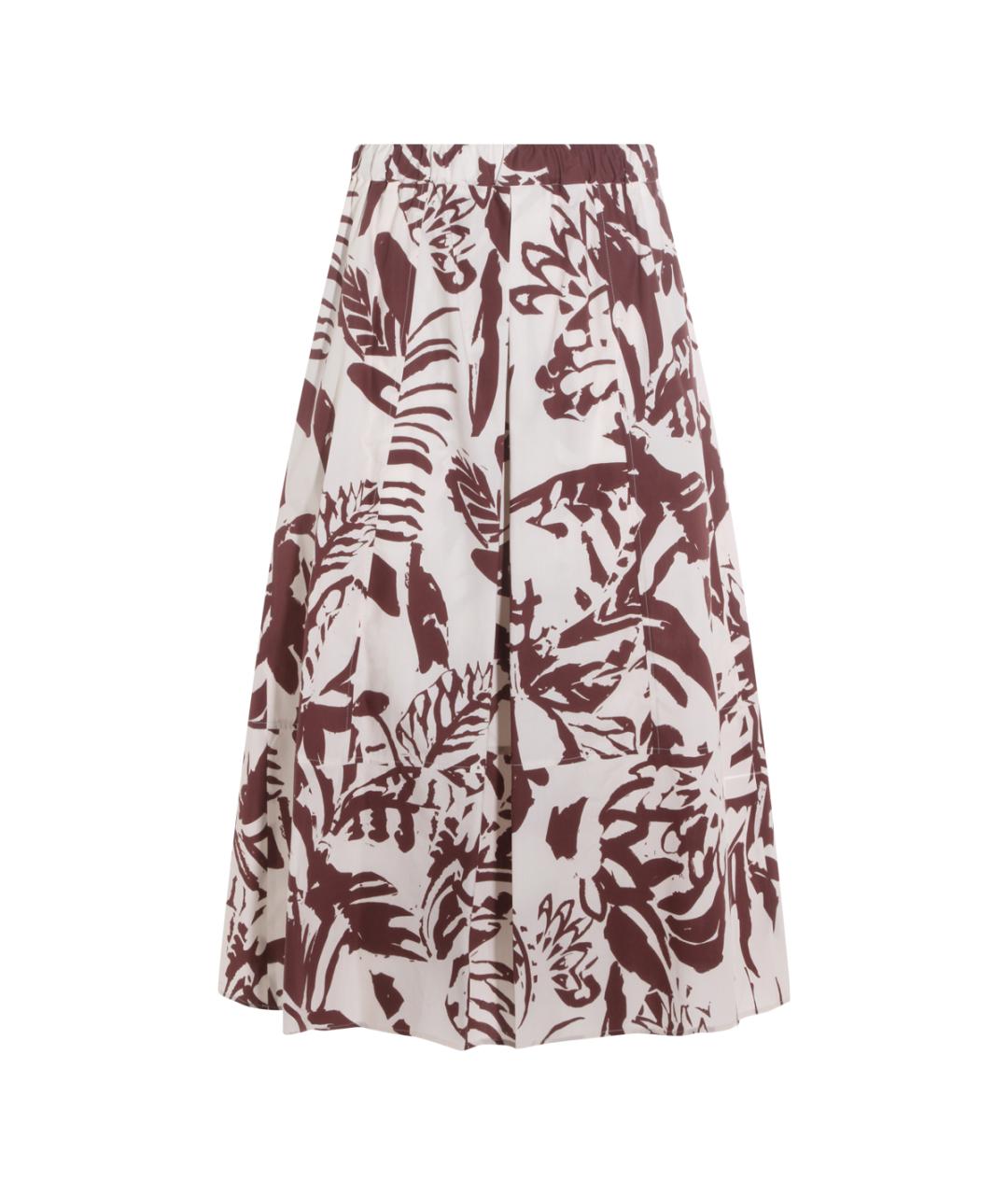 ANTONELLI FIRENZE Коричневая хлопковая юбка миди, фото 9