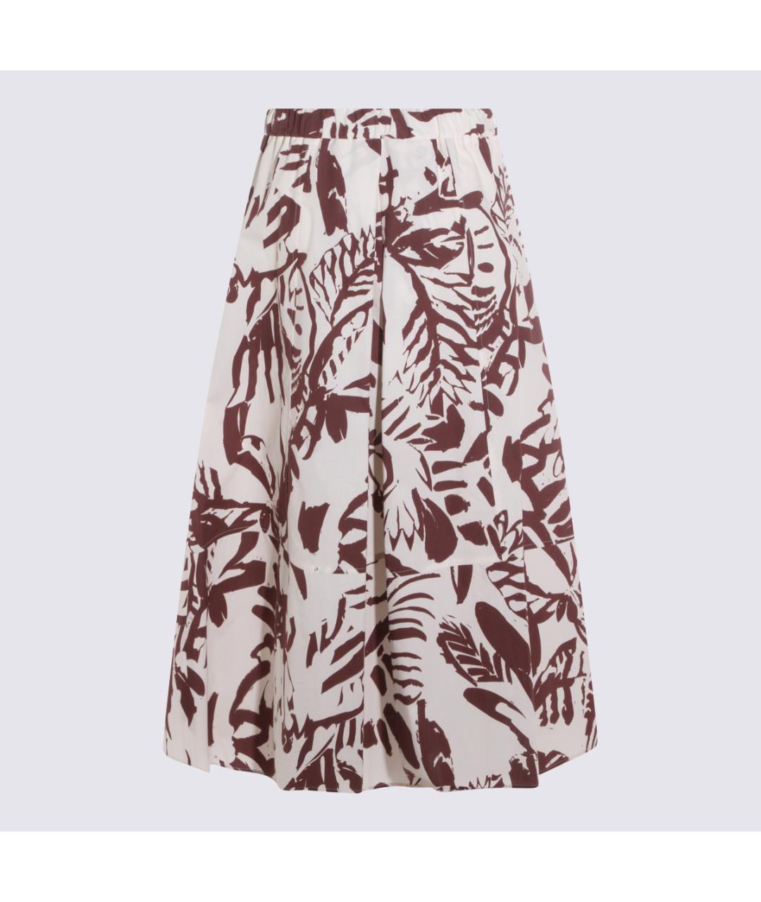 ANTONELLI FIRENZE Коричневая хлопковая юбка миди, фото 4