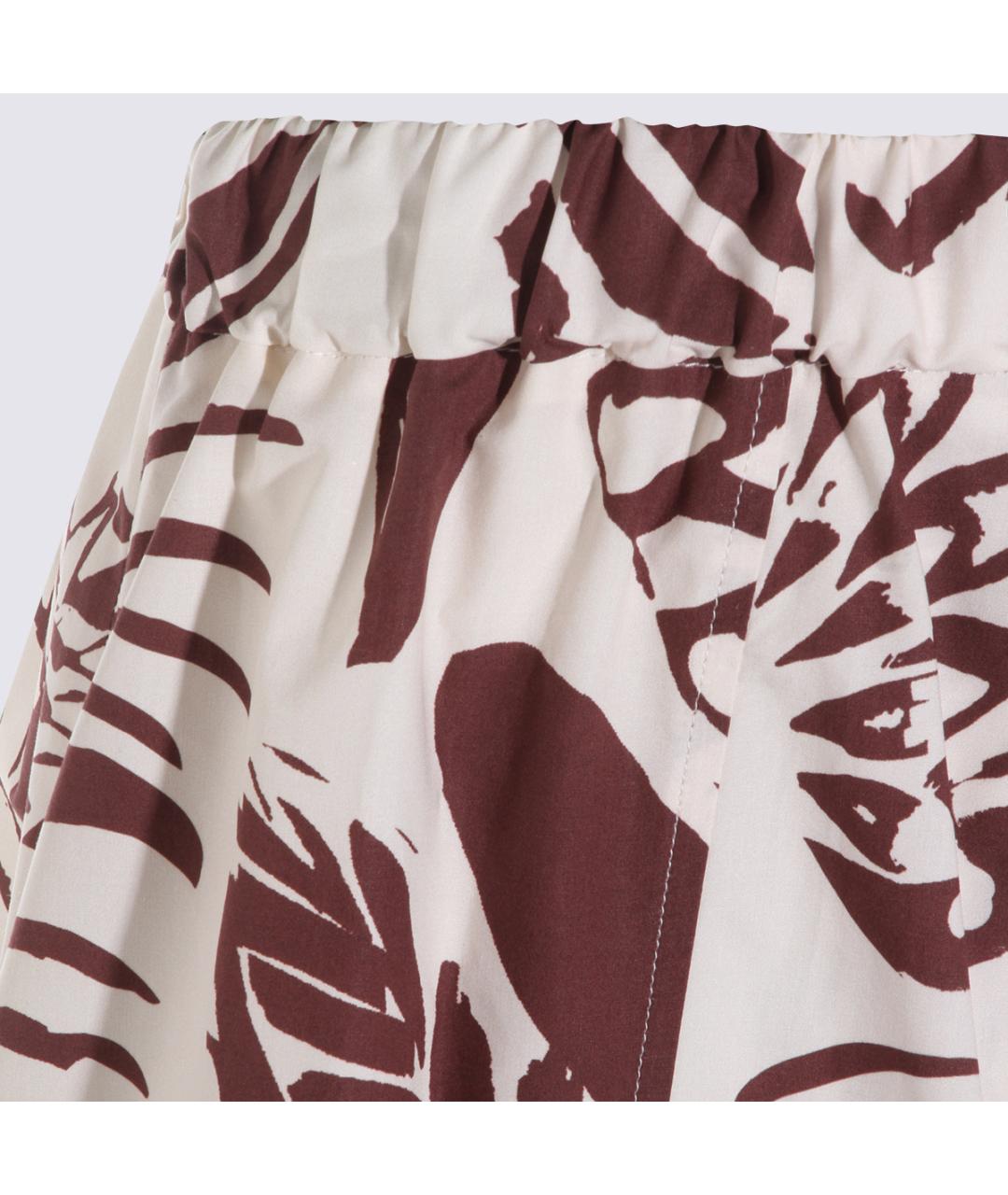 ANTONELLI FIRENZE Коричневая хлопковая юбка миди, фото 6
