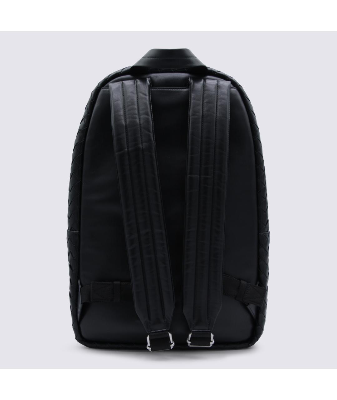 BOTTEGA VENETA Черный кожаный рюкзак, фото 4