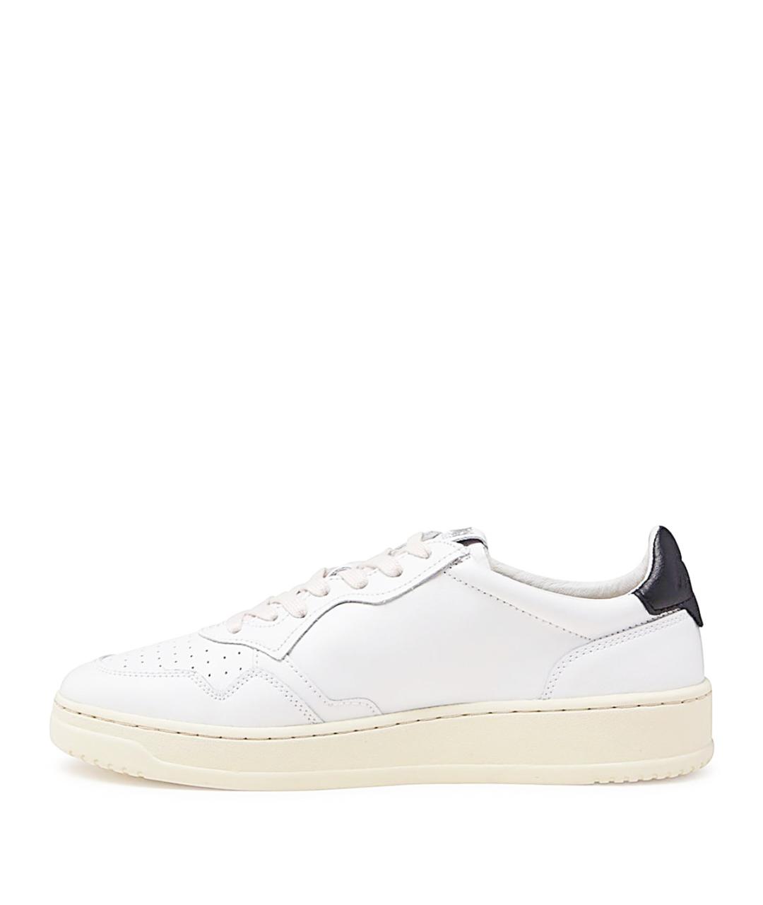 AUTRY Белые кожаные низкие кроссовки / кеды, фото 3